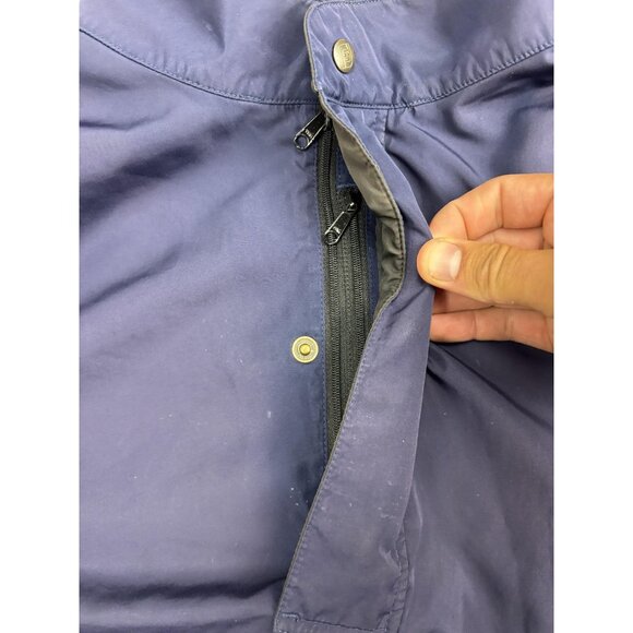 FootJoy Pullover Mens Medium Navy DryJoys Short Sleeve Golf Half Zip Windshirt - Picture 6 of 9